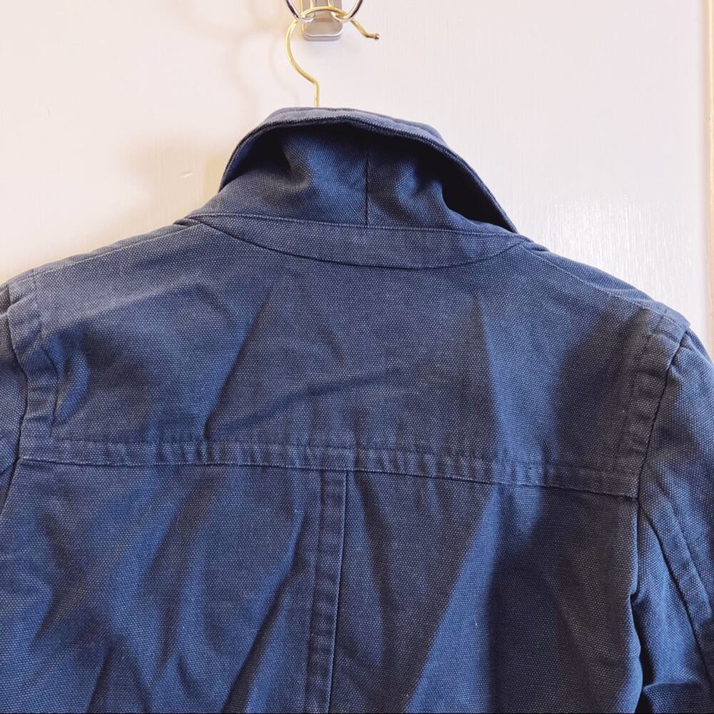 Lacoste Blue Cotton Double-Breasted Blazer - Picture 5 of 13